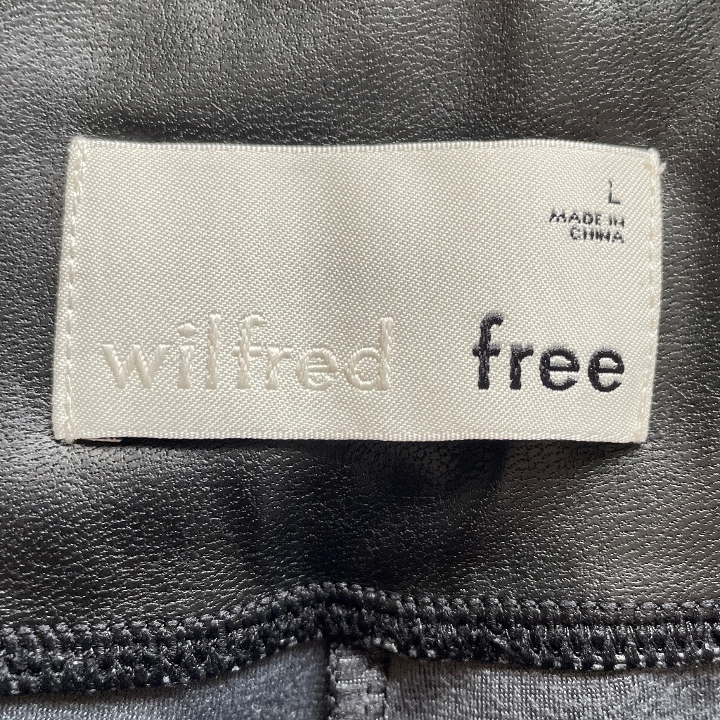 Wilfred Free Daria Pant High-Waisted Unreal Leather Leggings Size Large — image 4 of 6